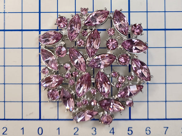 Floral Rhinestone Pin/Brooch